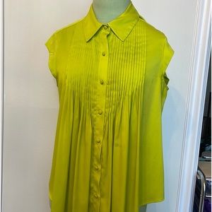 Lime Green Tank Blouse